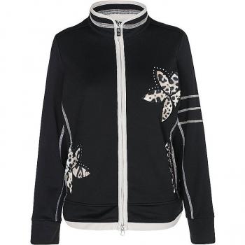 CANYON Damen Jacke Leo Blumen Schwarz Größe 42