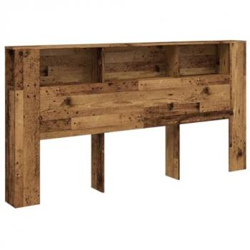 VidaXL Bett-Kopfteil mit Ablagen im Vintage-Stil 200x18,5x102,5 cm