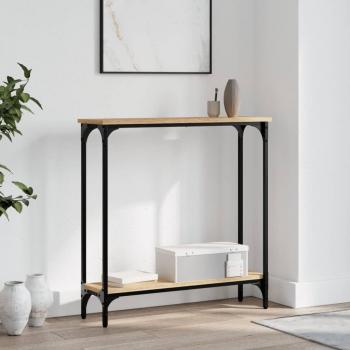 Table murale chêne sonoma 75x22,5x75 cm