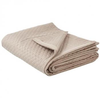 Tapisserie d’oreiller Nape 200 × 220 cm – Motif gaufre taupe