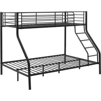 Litera triple negra con somier metálico 210×147,5×168 cm