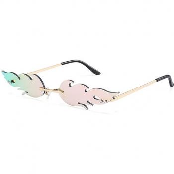 Unisex Flame Motocross Glasses