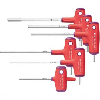Swiss Tools 6‑teiliger Innen‑Sechskantsatz – Schraubenzieher, verchromt, Quergriff