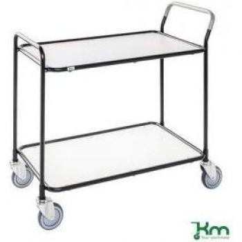 White Shelved Light Duty Two Tier Trolley