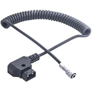 Câble d’alimentation D‑tap Spring Power à la prise Weipu SF6 – BMPCC 4K