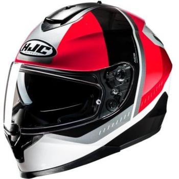 HJC C70N Alia Helm Schwarz Weiß Rot Größe L Herren