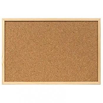 Tablero de corcho con marco de madera Bismark