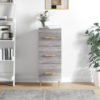 Meuble de Rangement Salon « VidaXL » Sonoma Gris 34,5 x 34 x 90 cm – Bois d'ingénierie