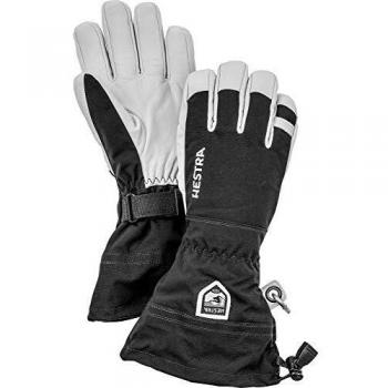 Hestra, Ski-Handschuhe Stulpe, Armee-Leder. XXL Schwarz