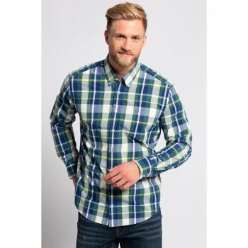 Camicia uomo cotone a quadri verde maniche lunghe colletto button-down modern fit taglia L JP1880