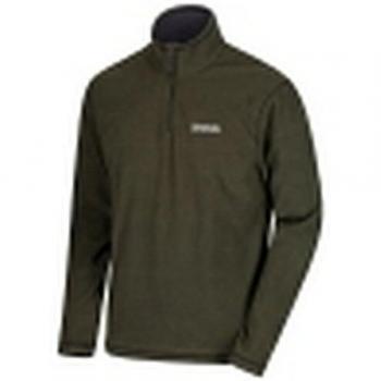 Regatta Fleece Thompson 1/2 Zip Homme Kaki Foncé 2XL