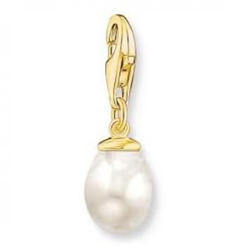 Thomas Sabo Gold Plated Pearl Charm