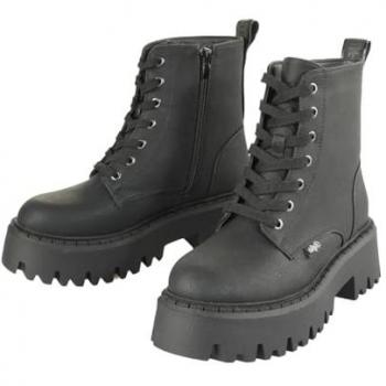 Stivali Donna Buffalo Aspen LACE UP Nero