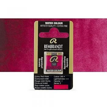 Aquarelle Rembrandt – Royal Talens, Quinacridone Rouge-Violet, Demi-Casserole