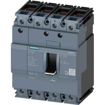 Siemens SIEM Lasttrennschalter (4‑polig), 100 A, 690 V/AC – Schwarz, Modellnummer 3VA11101AA460AA0