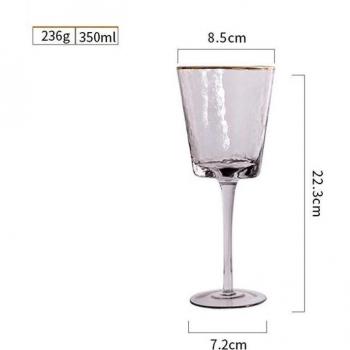 Phnom Penh Hammer Grain Wedding Glasses