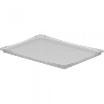 Kaiserkraft Deckel für Euronormbehälter, Außen-LxB 400 x 300 mm, transluzent