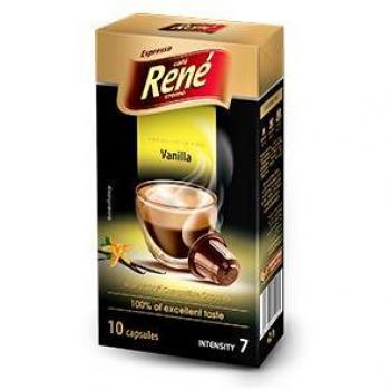 René Espresso káva s vanilkou 10 kapslí pro Nespresso
