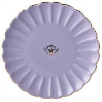 Big Saucer Porcelain with Crown Design – 13”