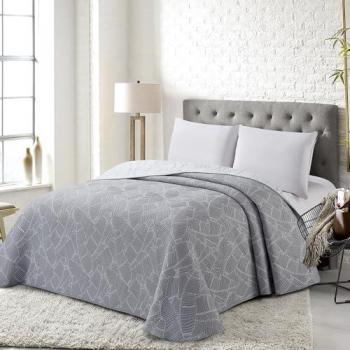 Colcha bouti Araquil gris para cama de 160