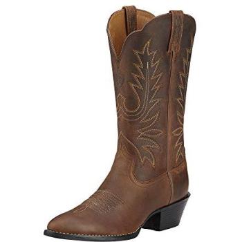 Ariat Heritage Western Boots – Leder‑Westernstiefel für Damen, R‑Toe Braun