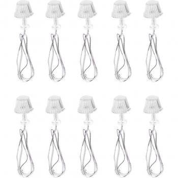 10PCS Miniature Table LED Lights for Dollhouse 1:25 Scale