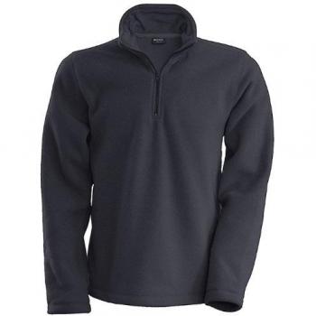Camiseta de Hombre Kariban Enzo Gris con Cremallera