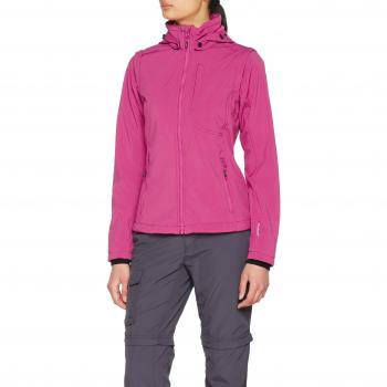 CMP Chaqueta Softshell D40, Mujer, Rojo (Borgoña)