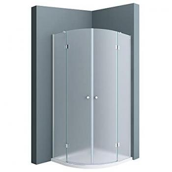 Cabine Sogood 100×100×190 cm, Paroi Opaque Quart de Cercle – Verre Nano Sécurisé Ravenna02VS