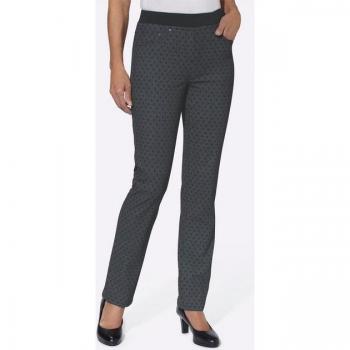Vêtements Femme Helline, Jean Gris avec Impression Denim