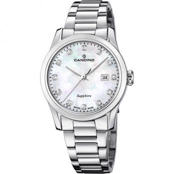 Reloj Suizo Candino Para Mujer, Colección Lady Elegance Color Beige C4738/1