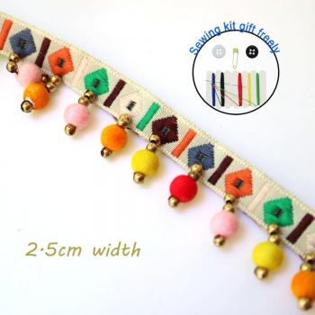 2 Yard Pom Pom Fabric Trim