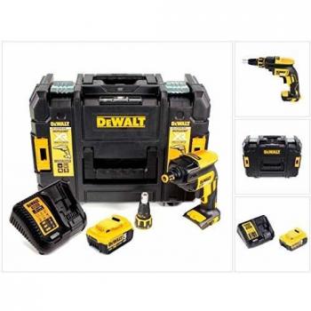 Dewalt DCF620 P1 18 V Trapano Avvitatore Cartongesso – Set Valigetta TSTAK II + Batteria DCB‑184 5,0 Ah + Caricabatterie