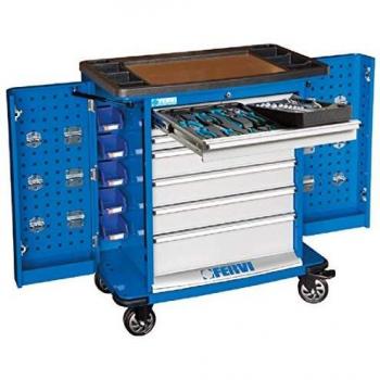 Carrello completo di utensili 72 pezzi Fervi C980/CC01