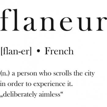 Acrylglasbild QUEENCE »Flaneur«, Schwarz-Weiß-Design