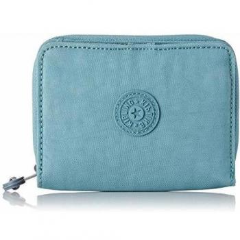 Kipling Money Love, Cartera Compacta para Mujer, Azul (Aqua Frost), 9.5x12.5x2.5 cm