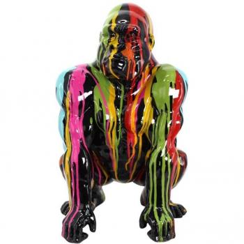 Gorille Grafiti Artiste – Statuette Multicolor SIGRIS