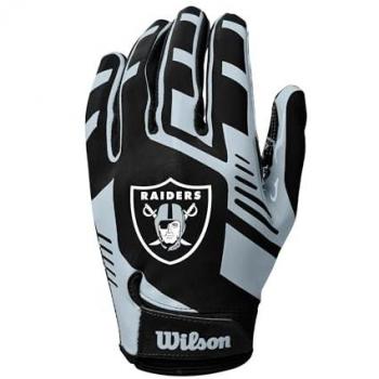 NFL Stretch Fit Footballhandschoenen van Wilson voor Las Vegas Raiders volwassenen