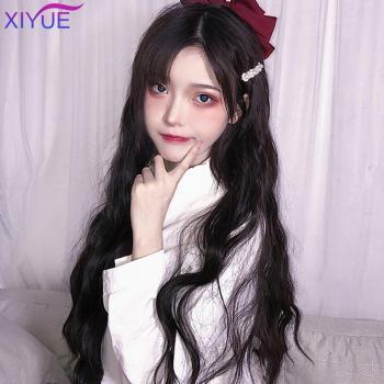 Natural Long Curly Hair Extension Half Wig