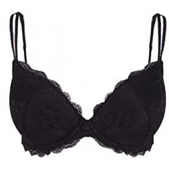 Push-up-BH VIVANCE Gr. 80, Cup B, schwarz, Damen, Spitze