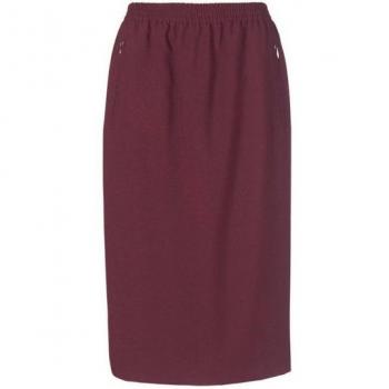 Jupe bordeaux infroissable