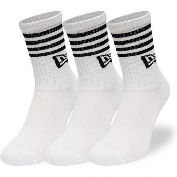 Calzini New Era Stripes 3 Paia Bianco/Nero Taglia 39-42