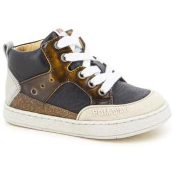Chaussures sportives Pom d'Api Mousse Bump Noir et Jaune