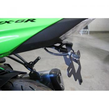 Support de plaque d'immatriculation LSL ZX-6R 2009 Argent