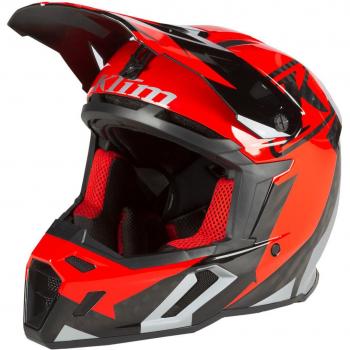 Casco Klim F5 Off-road Rojo Fiery / Plata (L)