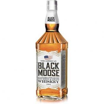 BLACK MOOSE THE AMERICAN WHISKEY BLENDED BOURBON AND GRAIN 375 ML