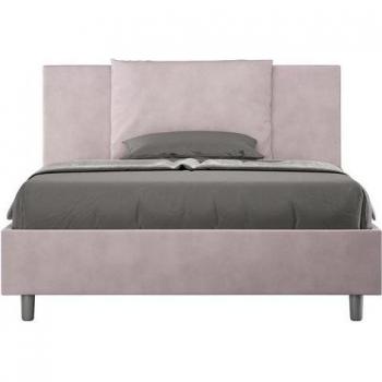 Cama Antea 150x190 con Somier Acolchado Lila