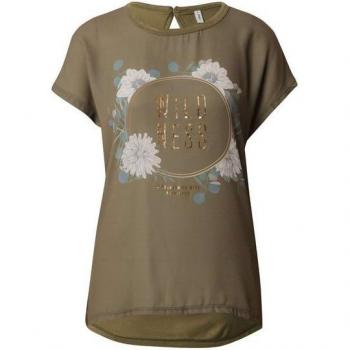 Mujer Verde Floral Camiseta – Only 15288071