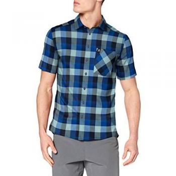 Odlo NIKKO CHECK Blu Giacca Uomini Camicia S/S M