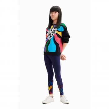 Desigual Leggings Blu Cuore Longi